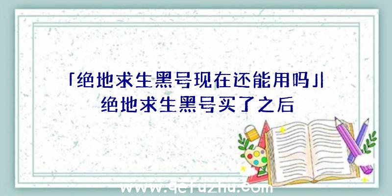 「绝地求生黑号现在还能用吗」|绝地求生黑号买了之后